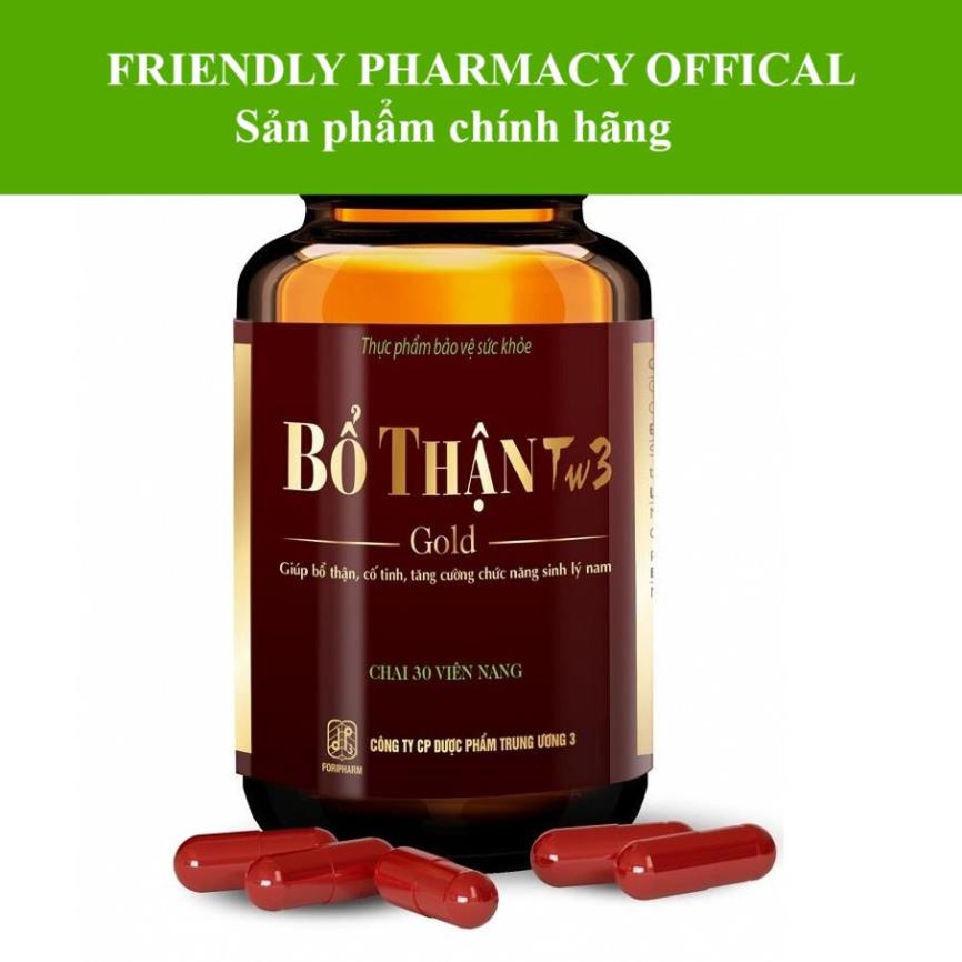 BỔ THẬN TW3 GOLD – Bổ Thận, tráng dương, Tăng Cường Sinh Lý Nam, ngăn xuất tinh sớm (30 viên)