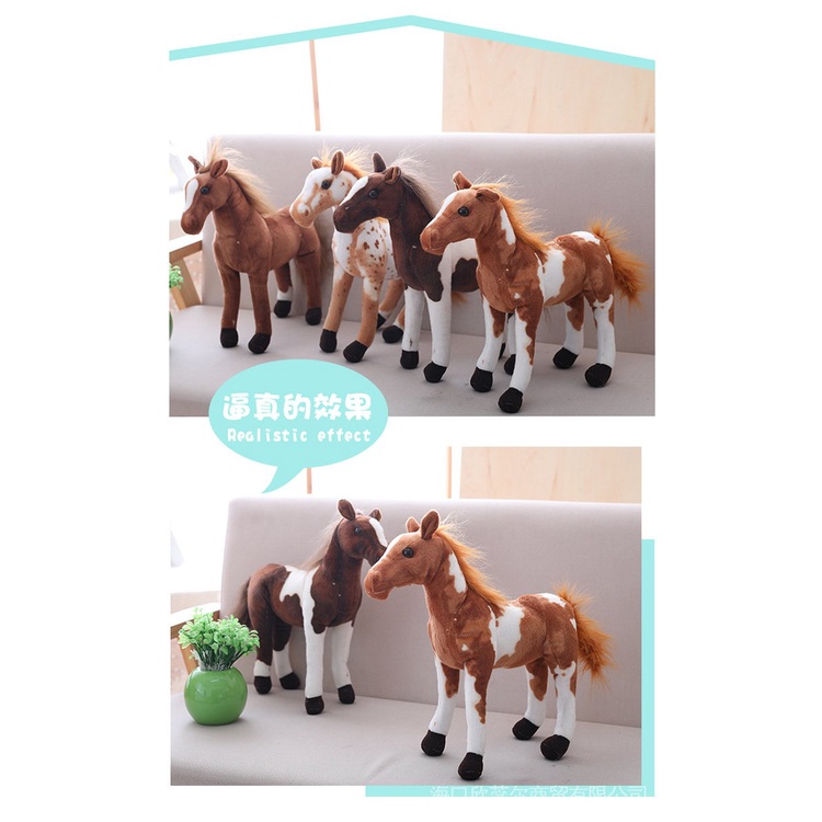 Thú Nhồi Bông Hình Con Ngựa Pony Dễ Thương Làm Quà Tặng