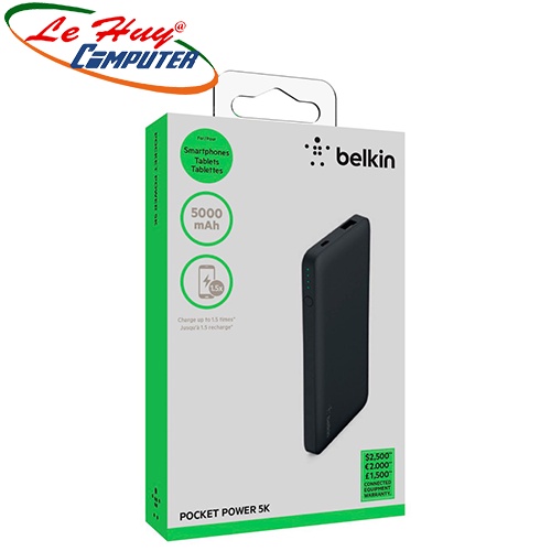 Sạc dự phòng Belkin Pocket Power 5000mAh F7U019btBLK