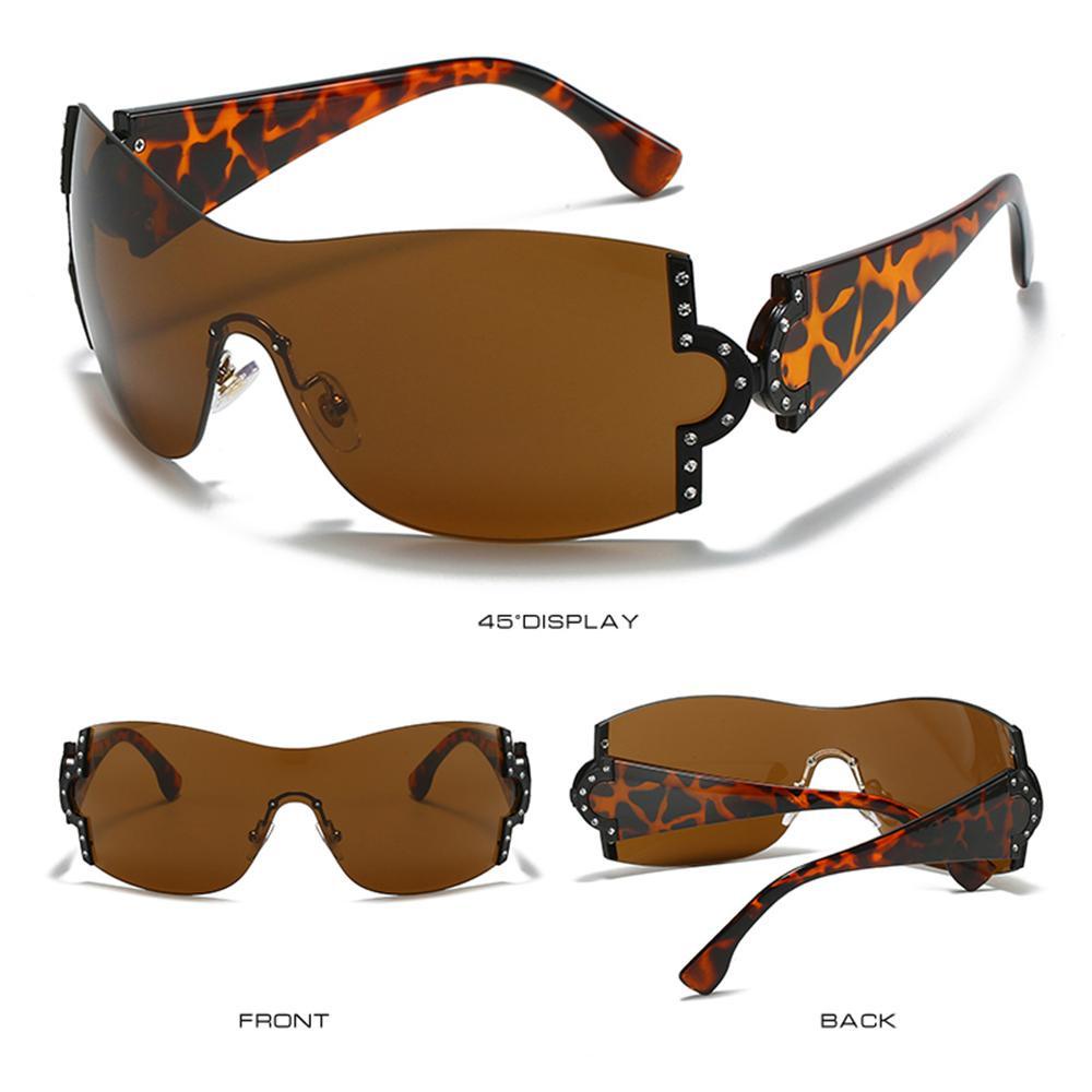 Kính Chống Nắng SUMU Y2K Không Viền Phong Cách Punk One Piece
