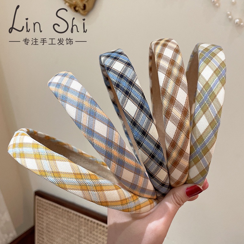 Băng Đô Bản Rộng Họa Tiết Kẻ Sọc Thời Trang Cho Nữ