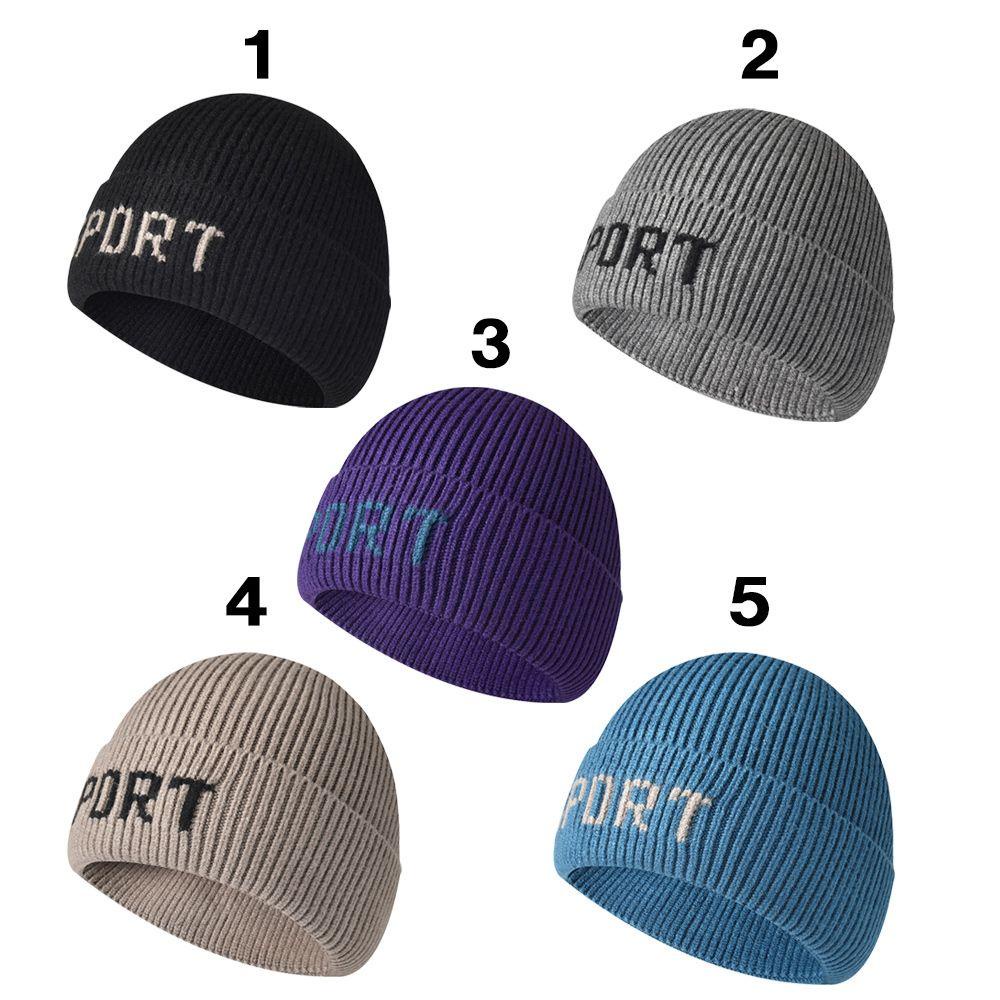 Mũ Beanie Dệt Kim Màu Trơn Dễ Thương Chất Lượng Cao Cho Nữ