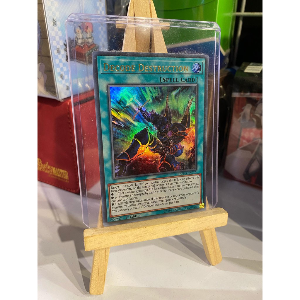 Lá bài thẻ bài Yugioh Decode Destruction - Ultra Rare - Tặng bọc bài nhựa bảo quản