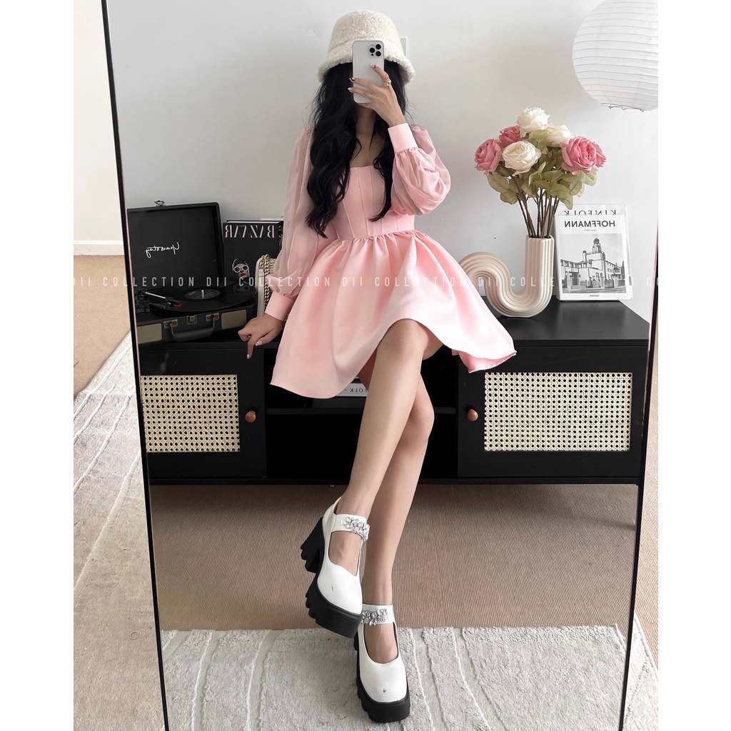 DII COLLECTION - Đầm thiết kế dáng corset cao cấp phối tay voan