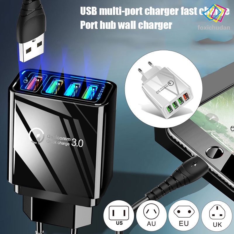 Củ Sạc 4 Cổng Usb Qc3.0 Chất Lượng Cao