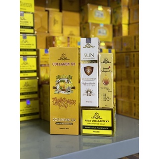 Combo sửa rửa mặt + kem face collagen x3 + chống nắng + serum nám collagen x3 mỹ phẩm đông anh chính hãng