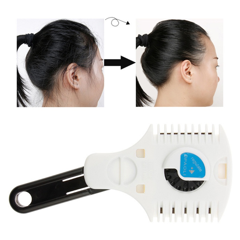 ACG Double Side Hair for Razor Comb Adjustable Thinning Comb Haircut Scissors for Razor Plastic Hair Comb Cutter Trimmer