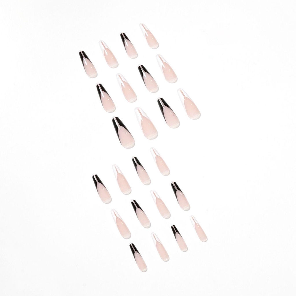 DIACHAVN Hộp 24 Móng Tay Giả Múa Ba Lê Che Phủ Toàn Diện Có Thể Tháo Rời