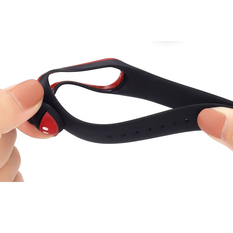 Set dây đeo đồng hồ thông minh silicone thiết kế hoạt hình và miếng dán bảo vệ màn hình cho Xiaomi Mi Band 6/ 5/ 4/ 3