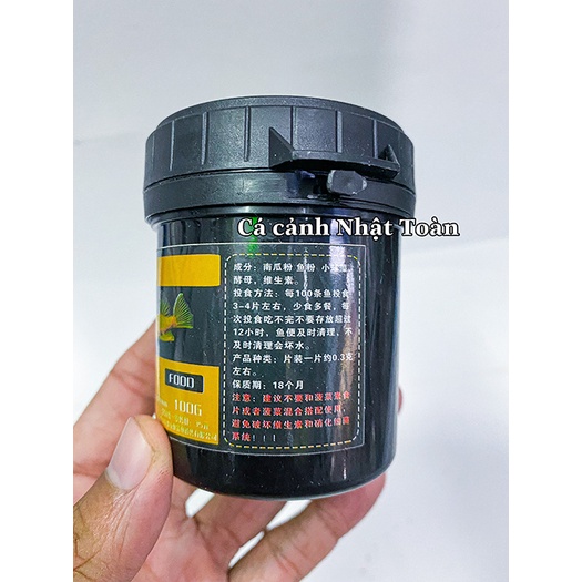 THỨC ĂN CAO CẤP CHO CÁ TẦNG ĐÁY PLECO BÍ NGÔ 100G