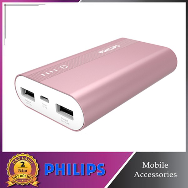 Pin sạc dự phòng Philips DLP2101URG 10000mAh - Bảo hành 2 năm