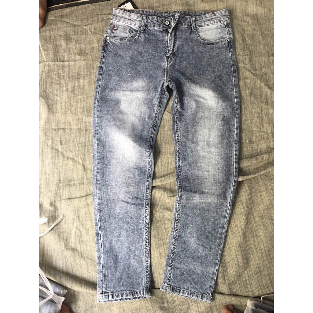 QUẦN DÀI JEAN NAM CAO CẤP CO DÃN ống côn size 27 đến 34 - JT02