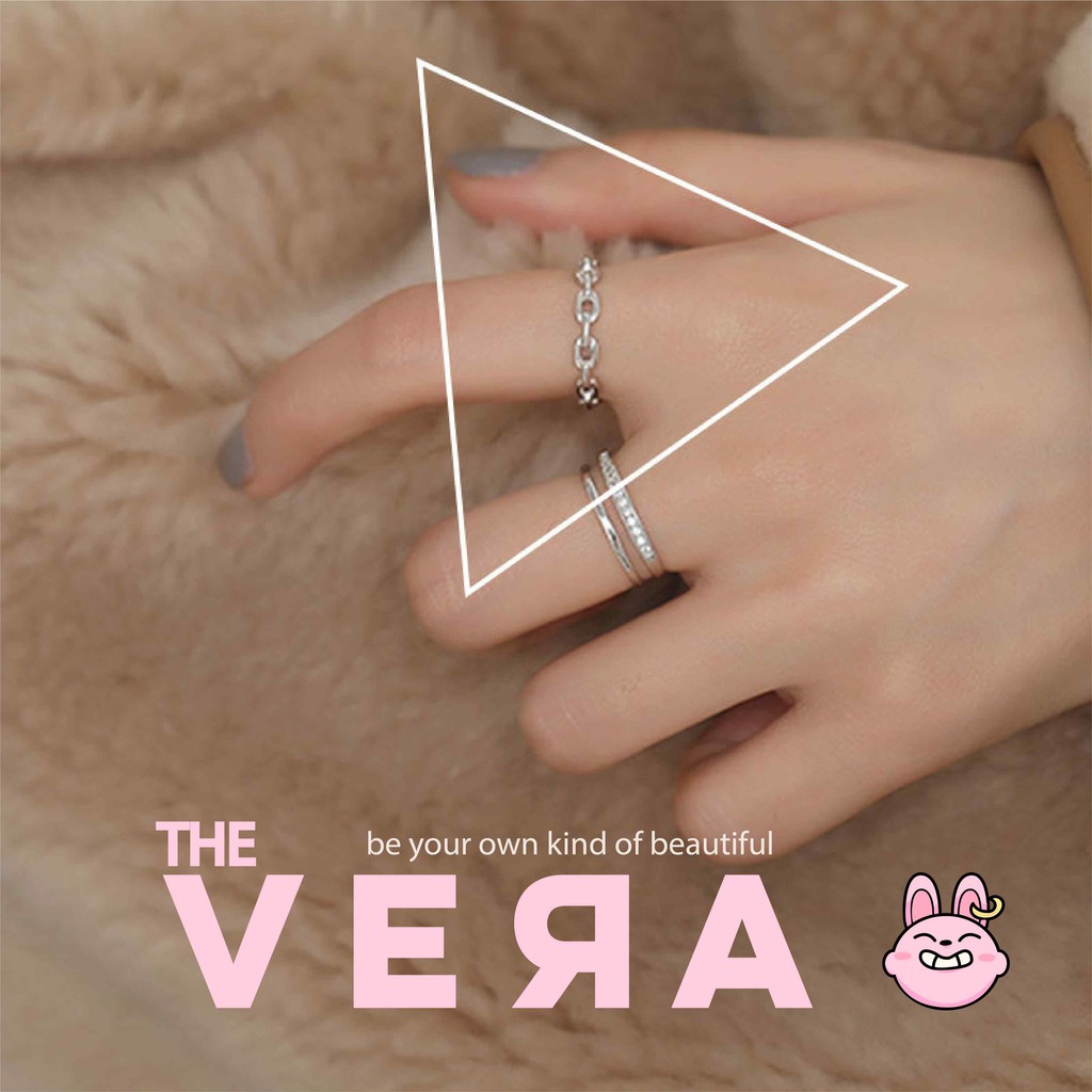 Nhẫn Bạc S925 Đeo Tay Phong Cách Hiphop Hàn Quốc Cá Tính - Made Vera