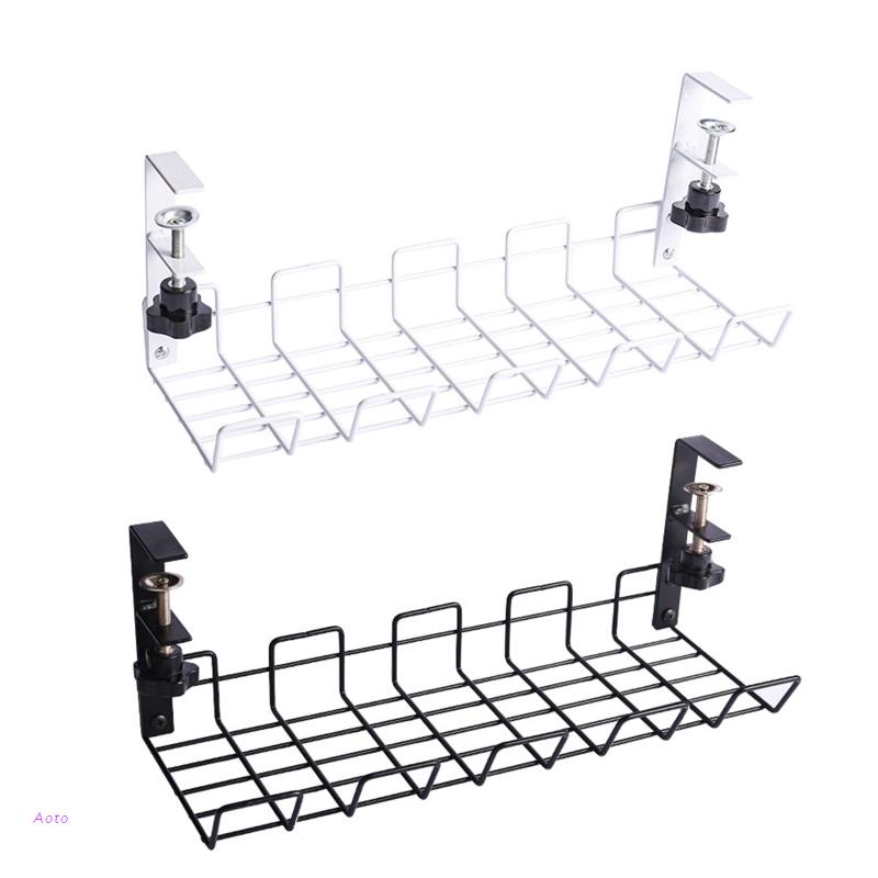 [Hàng mới về] Giá để mỹ phẩm/ dây cáp gắn dưới bàn đa năng tiện dụng