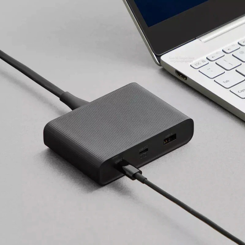 Bộ sạc chuẩn PD 3 usb 65w Xiaomi Zmi HA932 2C1A kèm cáp Type C to C - Minh Tín Shop