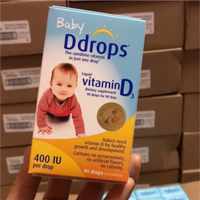 Vitamin D3 baby drops Mỹ (tốt nhất thế giới)