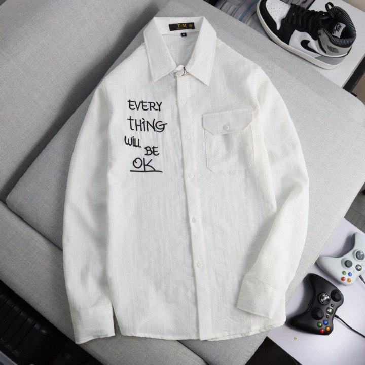 (HCM) ÁO SƠ MI NAM DÀI TAY PHONG CÁCH SOÁI CA THỜI TRANG HÀN QUỐC FORM CHUẨN TÔN DÁNG CHO CÁC ANH EM KME STORE