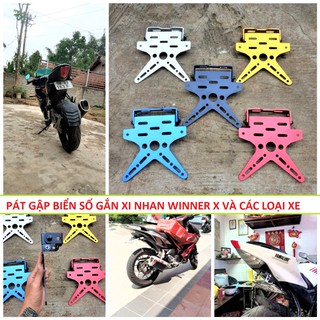 PÁT BIỂN SỐ GẬP WINNER X , PKL , R15 , GSX 150 LẮP NHƯ ZIN CHO NHIỀU LOẠI XE KHÁC