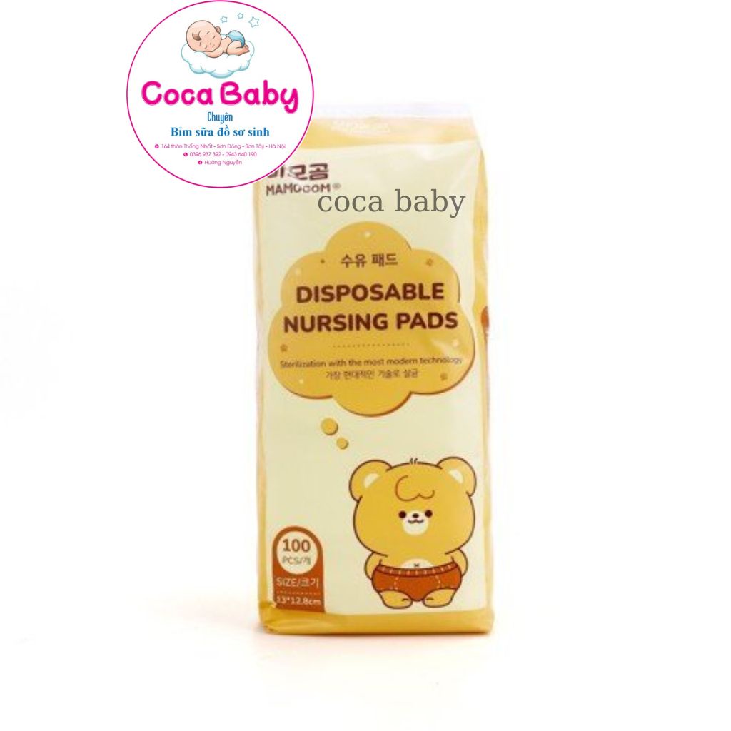 Bịch 100 Lót thấm sữa cho mẹ miếng lót êm thấm cho mẹ mới sinh MAMOGOM