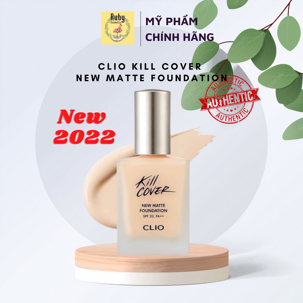 Kem Nền Clio Kill Cover New Matte Foundation 15ml