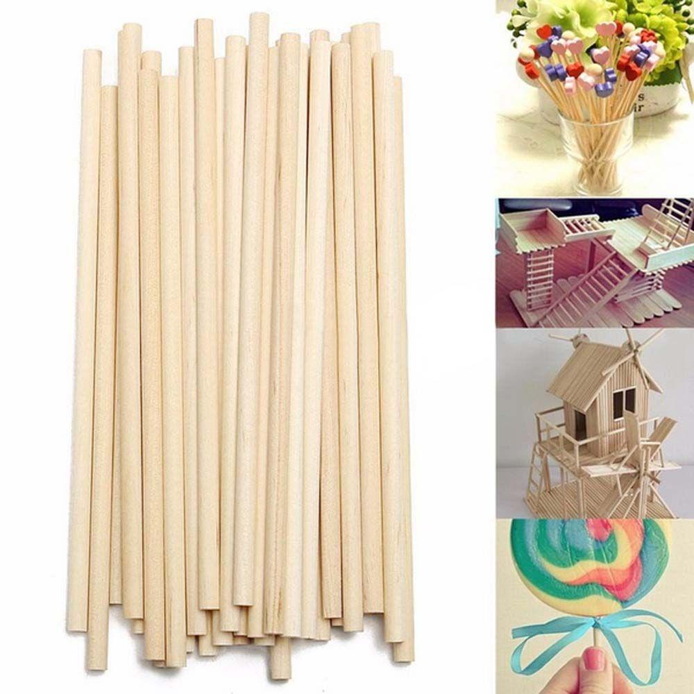 SOMEDAYZL Thanh Gỗ Tròn Thủ Công DIY Sáng Tạo Giáo Dục Cho Bé