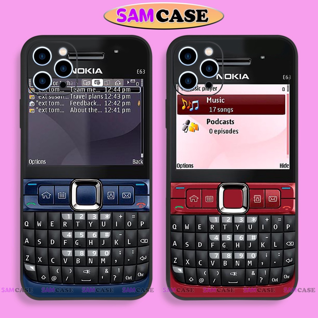 Ốp lưng điện thoại iPhone Nokia cạnh viền vuông silicon dẻo bảo vệ camera ip 6/6s/7/8/X/XS/XR/11/12/13/14 Pro Plus Max