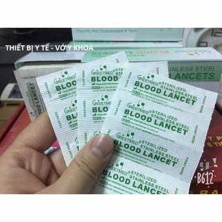 KIM CHÍCH LẤY MỤN LANCETS XANH LÁ GIÁ RẺ HCM