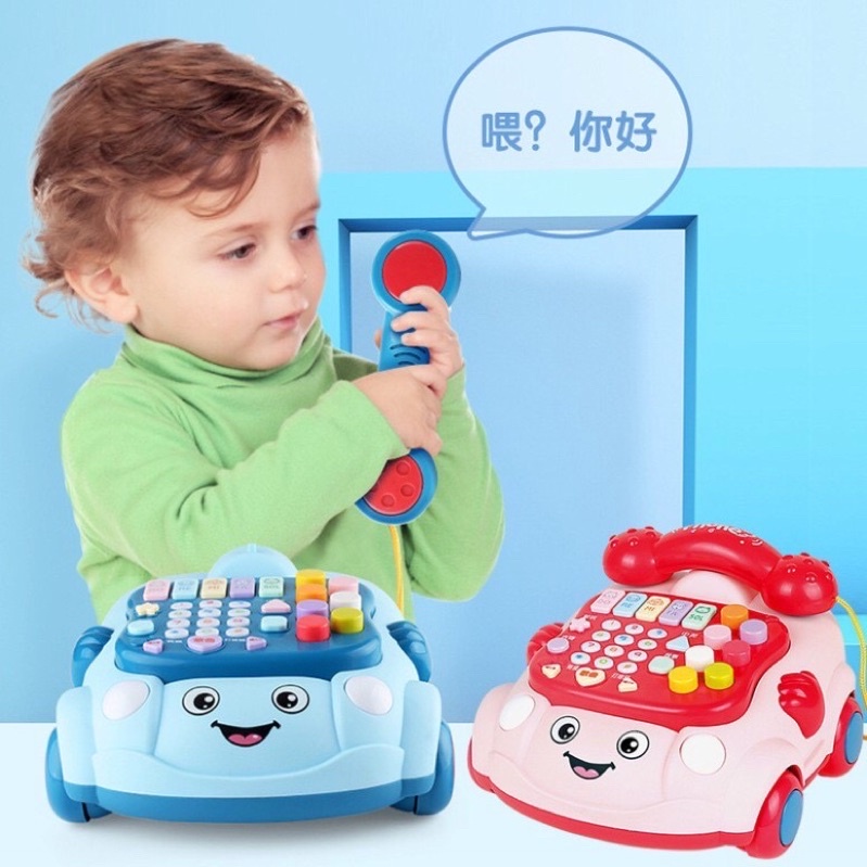 Đồ chơi điện thoại oto phát nhạc, đồ chơi có nhạc phát triển thính giác cho bé loại to