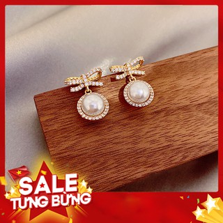 Khuyên tai 💥 GIÁ TẬN XƯỞNG💥 nữ thời trang, chân bạc, không kích ứng, không hoen ghỉ