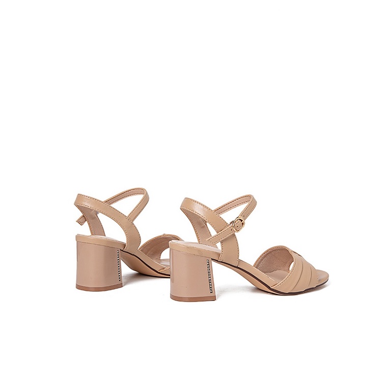 Sandal Dusto quai ngang, gót vuông cao 6cm (có sẵn)
