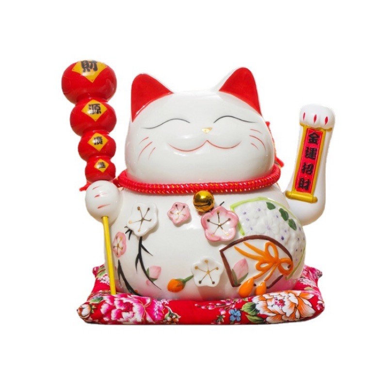 Mèo thần tài, mèo may mắn Neko Maneki Tài lộc viên mãn vẫy tay