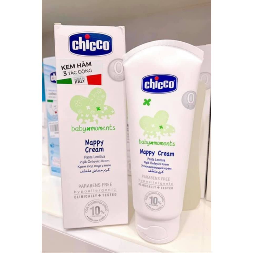 Kem hăm Chicco 3 tác động, chứa Vitamin và Omega an toàn cho da bé 0M+