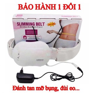 Máy tập cơ bụng Slimming Belt, đai máy matxa bụng bảo hành 1 đổi 1 tặng thước dây