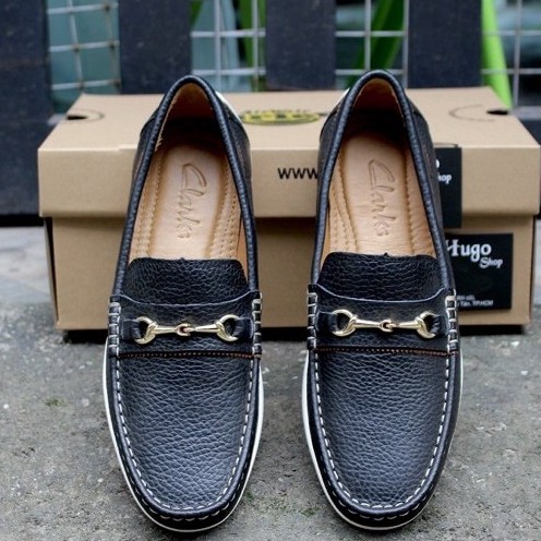 Giày Lười Da Bò Nam Clarks . Giày Mọi Hàng Việt Nam Xuất Khẩu