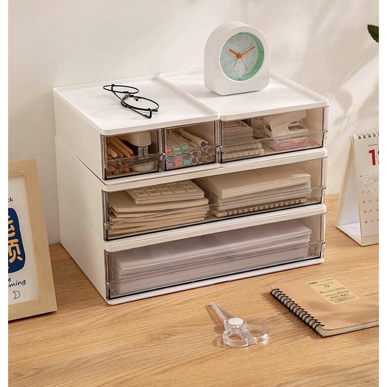 Tủ ngăn kéo hộp văn phòng a4 tập mỹ phẩm, văn phòng phẩm, tủ đựng đồ sinh viên Chimi house