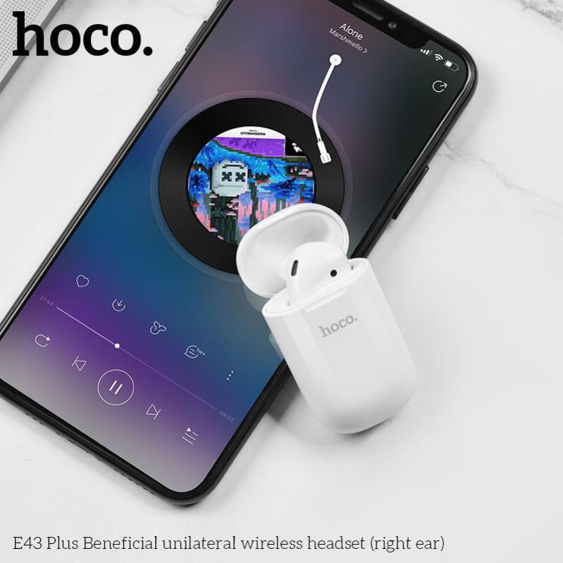 Tai Nghe Bluetooth Mini Hoco E43 Plus V5.0 Kiểu Dáng Earpod - BH 1 Năm