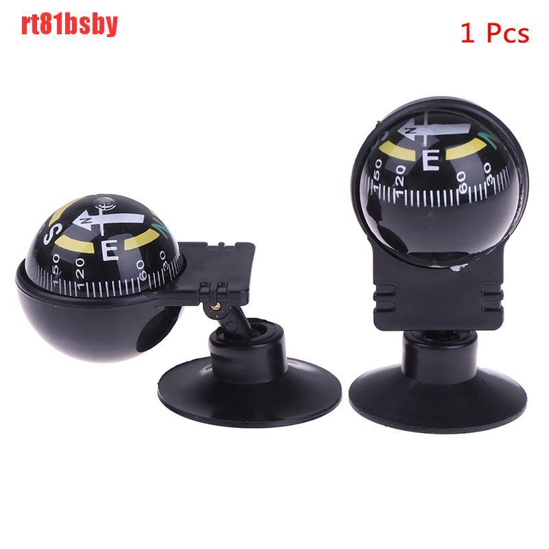 [rt81bsby]1 Pcs 360 degree rotation Navigation Ball Shaped Car Compass with Suction Cup