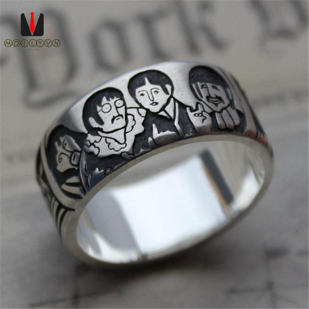 CHARMS Nhẫn thời trang phong cách punk dành cho cả nam và nữ