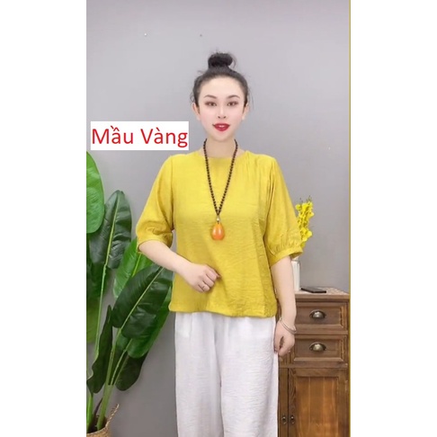 Áo Đũi Kiểu Nữ, Chất đũi mát mịn,thoáng khí phù hợp với mùa hè