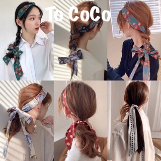 Sẵn - Khăn lụa buộc tóc, khăn đa dụng Hàn Quốc