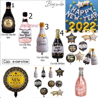 Bóng hình trang trí tết, trang trí năm mới, happy new year