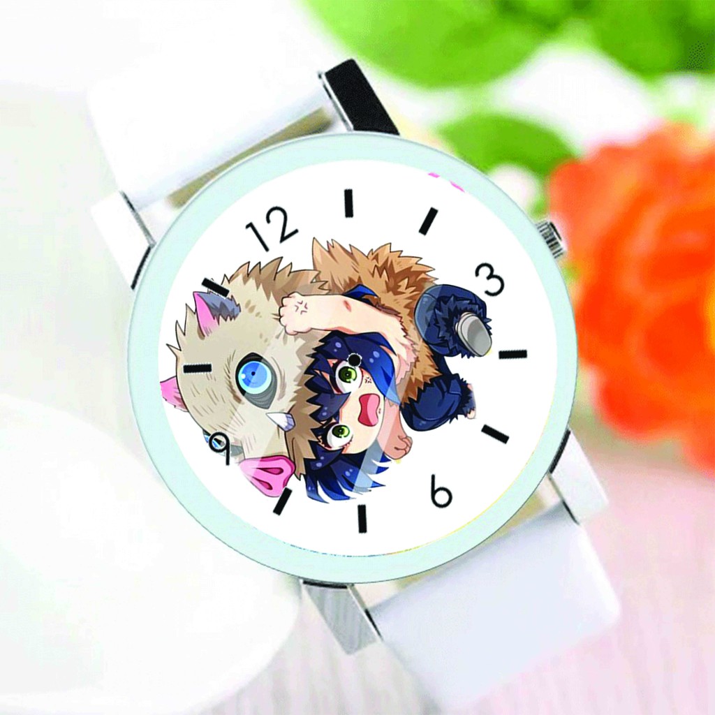 Đồng hồ đeo tay nam nữ in hình KIMETSU NO YAIBA Thanh Gươm Diệt Quỷ ver TREO anime chibi thời trang dễ thương độc đáo
