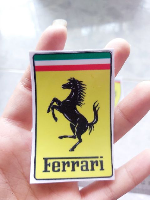 Tem Decal Sticker Ferrari Dán Xe, Nón, Điện Thoại Giá Rẻ