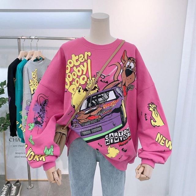 Áo nỉ scoobidoo trẻ trung