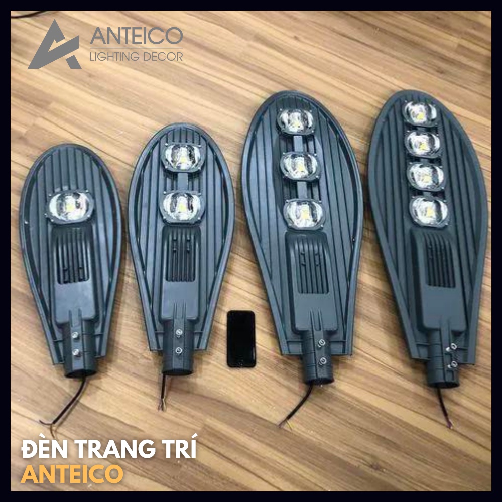 ĐÈN ĐƯỜNG PHA LED HÌNH CHIẾC LÁ, CÔNG SUẤT 30W, 50W, 100W, 150W,200W - ÁNH SÁNG RỌI ĐƯỜNG ANTEICO