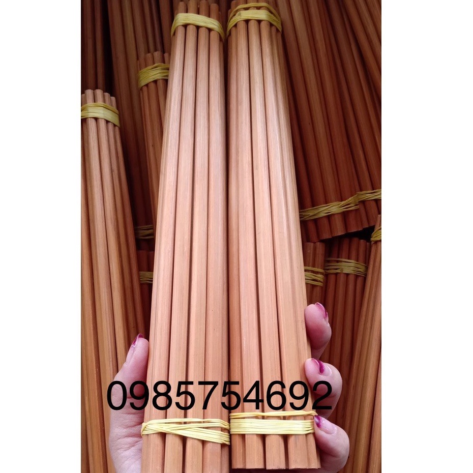 Combo 10 đôi đũa gỗ, đũa tre cao cấp vót tay từ tre già tự nhiên của dân tộc Thái