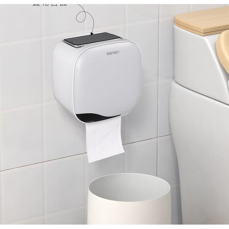 Hộp để giấy vệ sinh OENON 2 tầng, chống nước tuyệt đối, dán tường tiện lợi