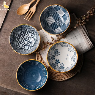 Bát gốm phong cách nhật bản cổ điển 5 inch