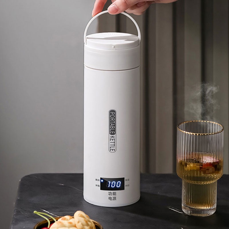 JIASHI Di Động Điện Cốc Nước Nóng Điện Nhỏ Cốc Văn Phòng Du Lịch Một Ấm Siêu Tốc Mini Tự Động Sức Khỏe Nồi