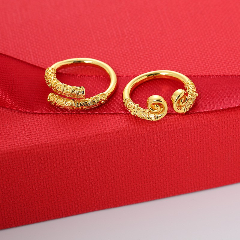 Nhẫn Đính Hôn Vàng 24K độc đáo dành cho nam và nữ